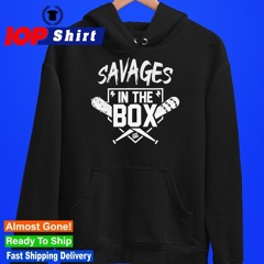Savages in the box baseball shirt