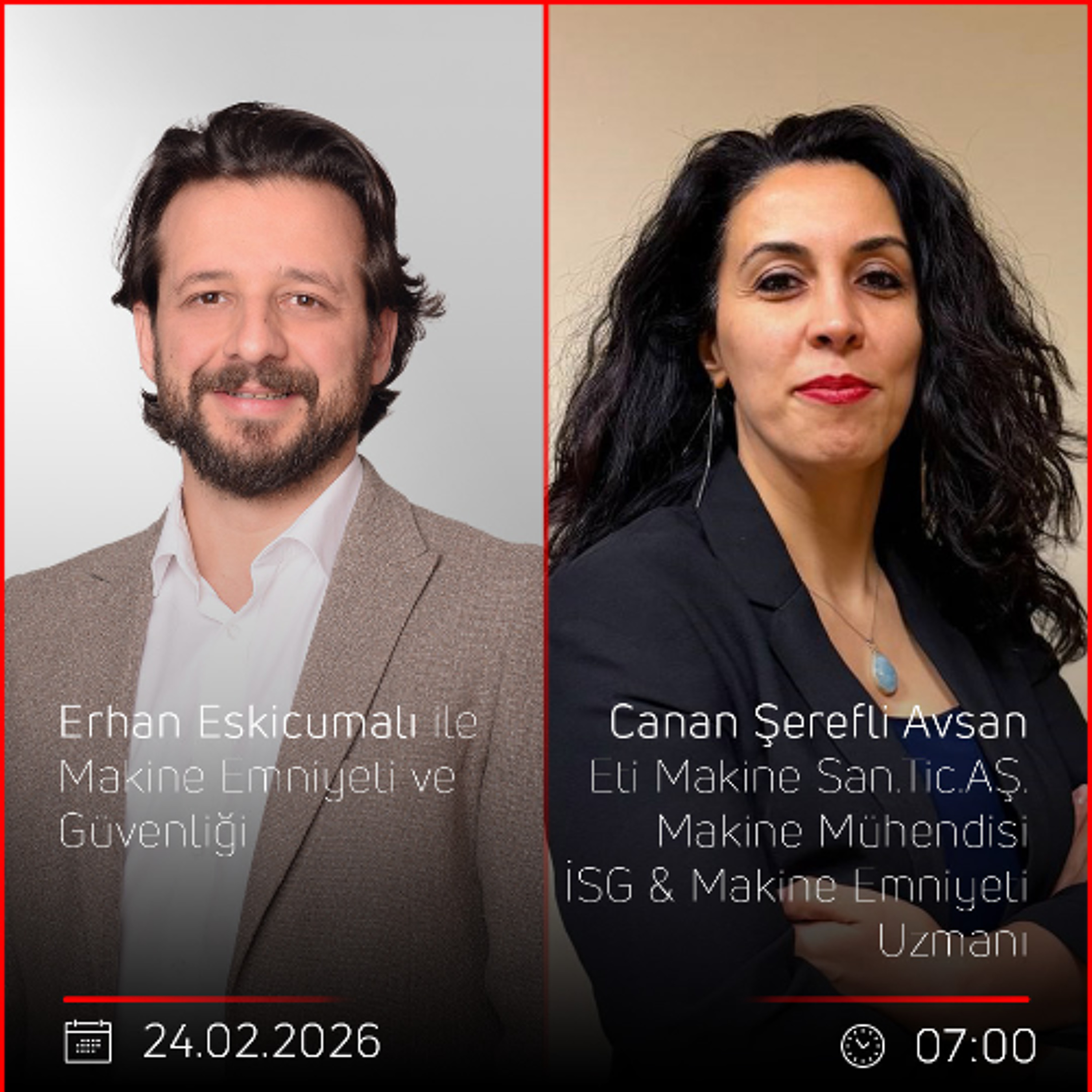 Canan Şerefli Avsan – Erhan Eskicumalı ile Makine Emniyeti ve Güvenliği episode artwork