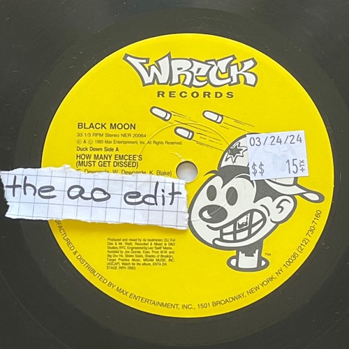 Black Moon - How Many Emcee's (the ao groove edit)