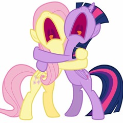 fluttershy likes being nice w/ poncy