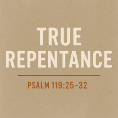 Genuine Repentance ( Psalm 119:25-32)