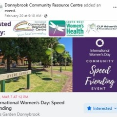 Speed Friending Event - Donnybrook CRC -  7 March 2022 -Talk of Our Shire 2 March 2022