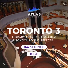 Toronto 3 - Libraries, Museums, Traffic, Schools Sound Library Audio Preview Montage
