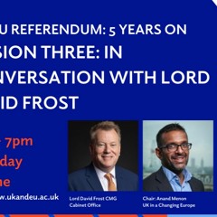 In conversation with Lord David Frost