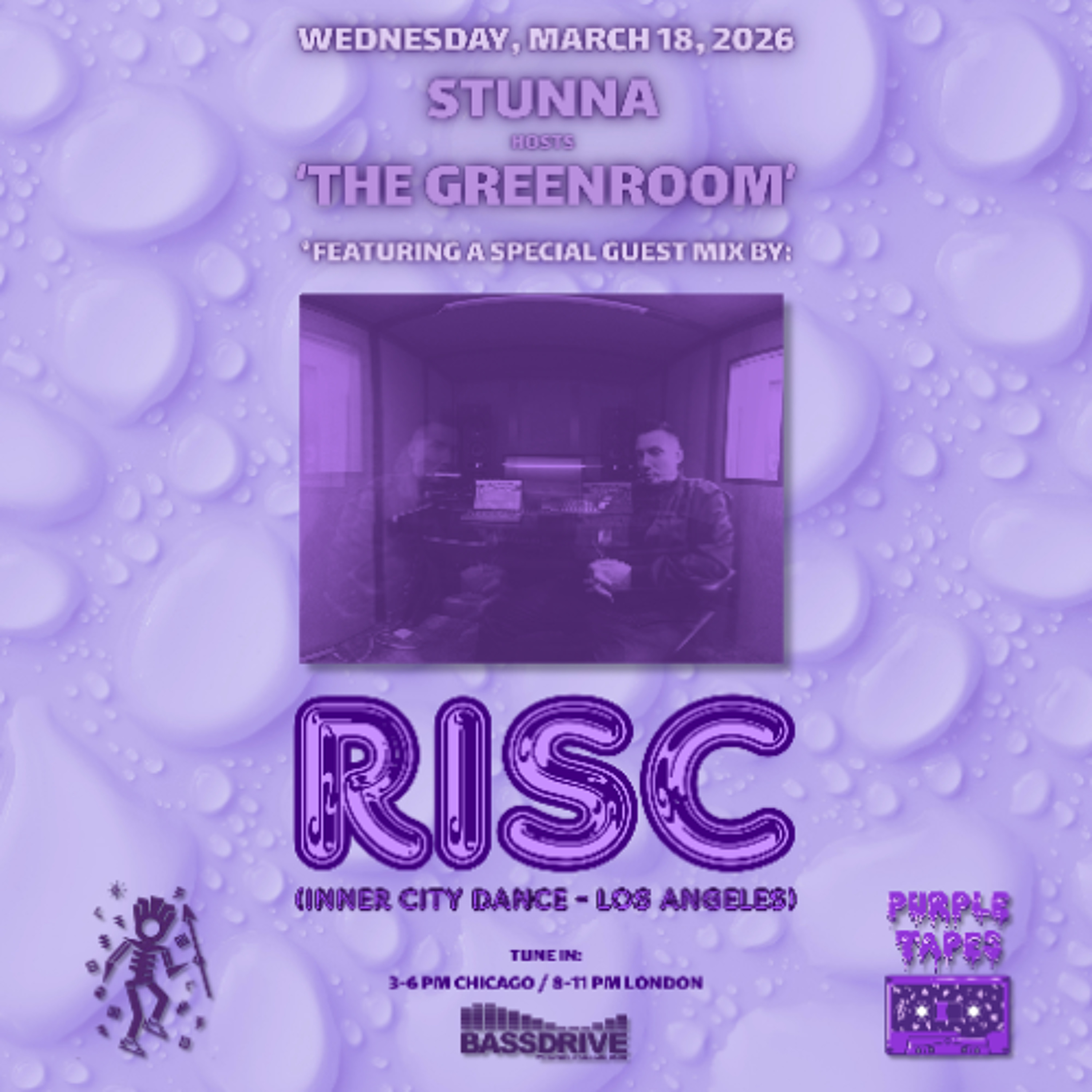 STUNNA Hosts THE GREENROOM with RISC Guest Mix March 18 2026 episode artwork