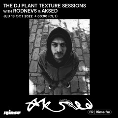 The Dj Plant Texture Sessions with Rodnevs and Aksed - 13 Octobre 2022