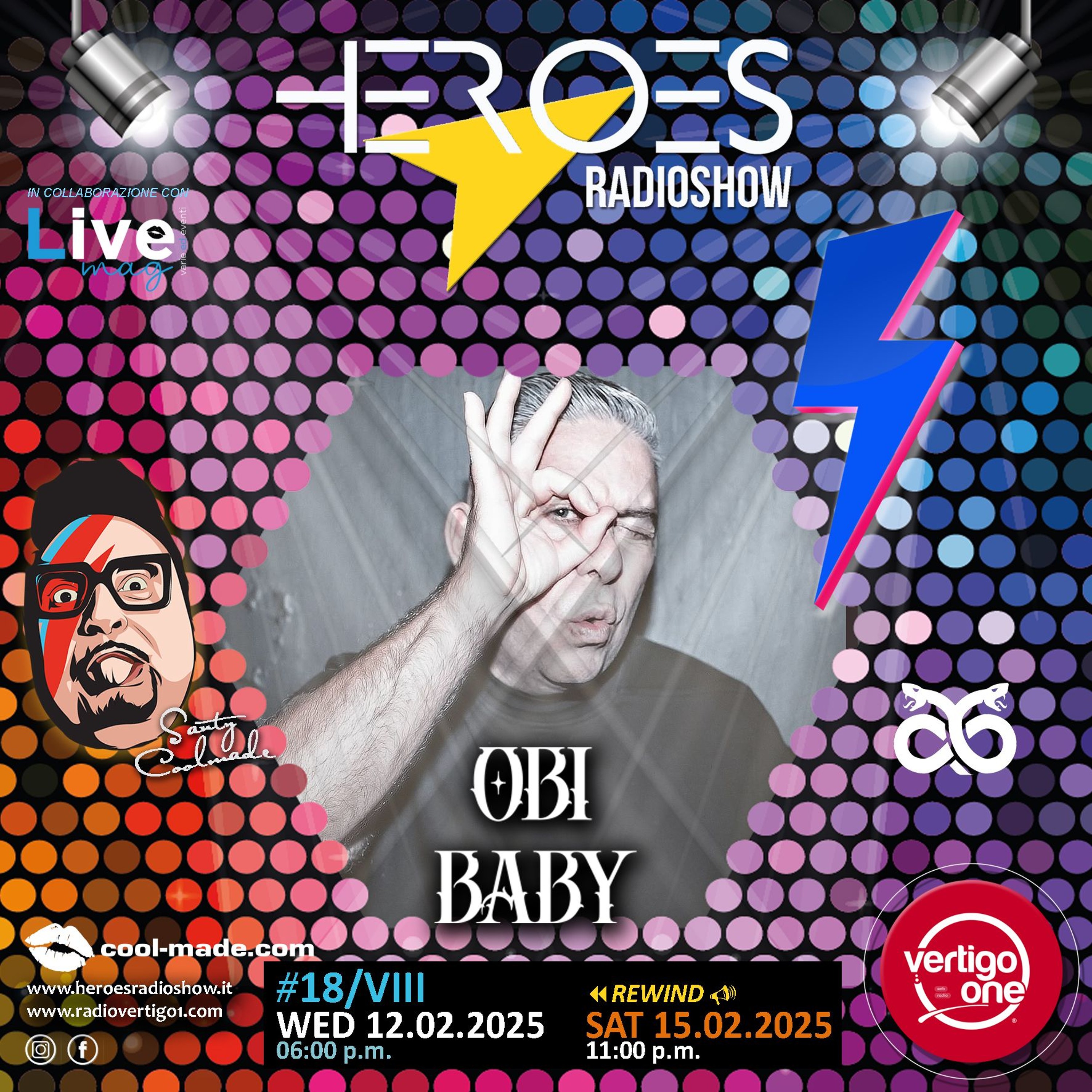 18/2024-25> HEROES RadioShow - Special Guest OBI BABY episode artwork