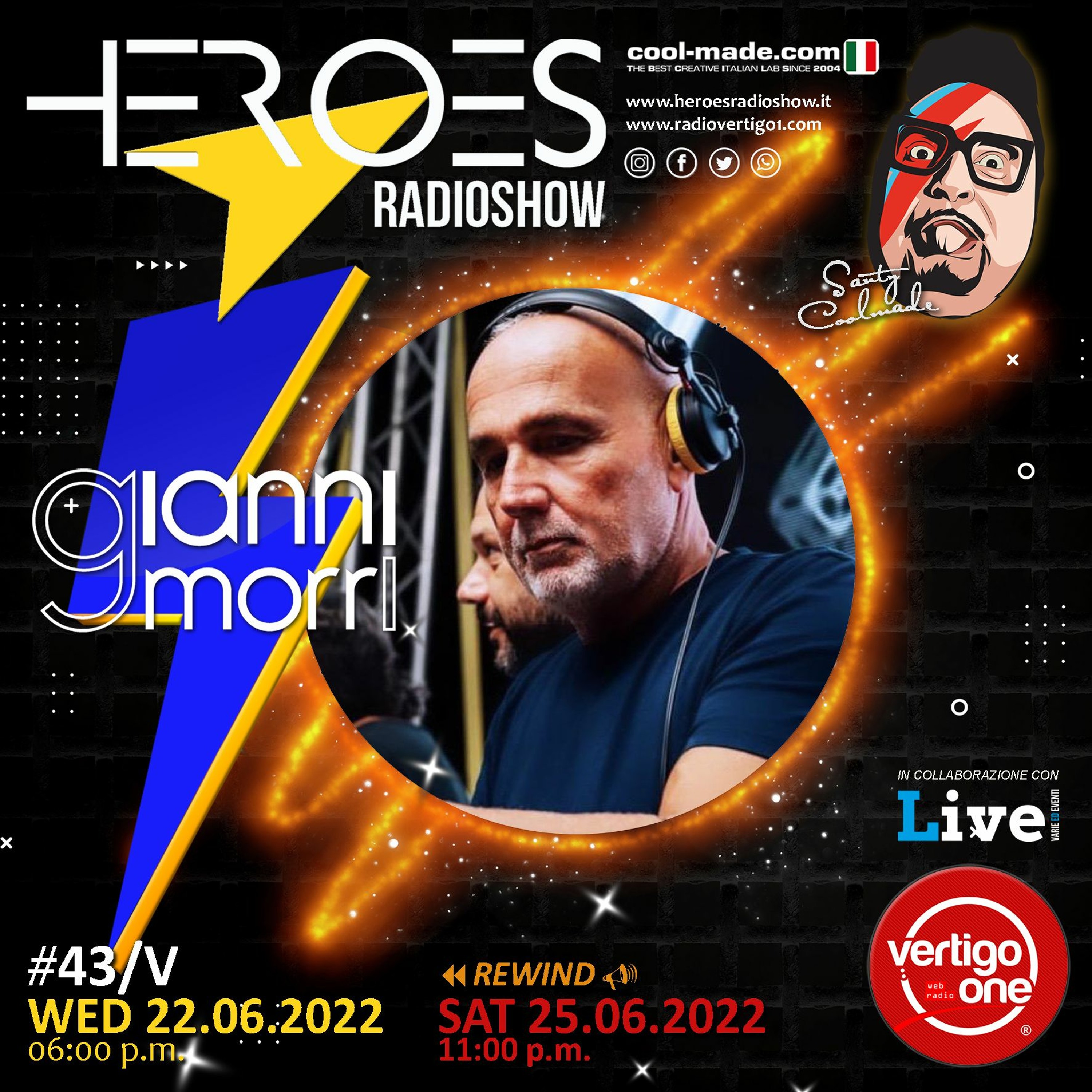 #43/2021-22> HEROES RadioShow - Special Guest  GIANNI MORRI episode artwork