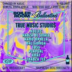Daliwonga (live) | Boiler Room x Ballantine's True Music Studios: Soweto