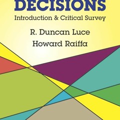 ✔Audiobook⚡️ Games and Decisions: Introduction and Critical Survey (Dover Books on Mathematics)