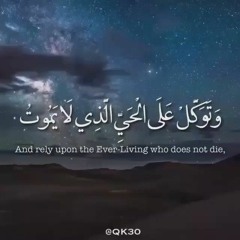 وَتَوَكَّلْ عَلَى الْحَيِّ الَّذِي لَا يَمُوتُ  💚 | تلاوة خيالية | القارئ خالد عبدالجليل ✨