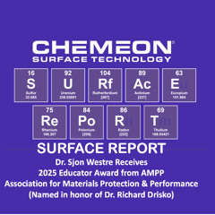 Dr. Sjon Westre receives the AMPP Educator Award 2025