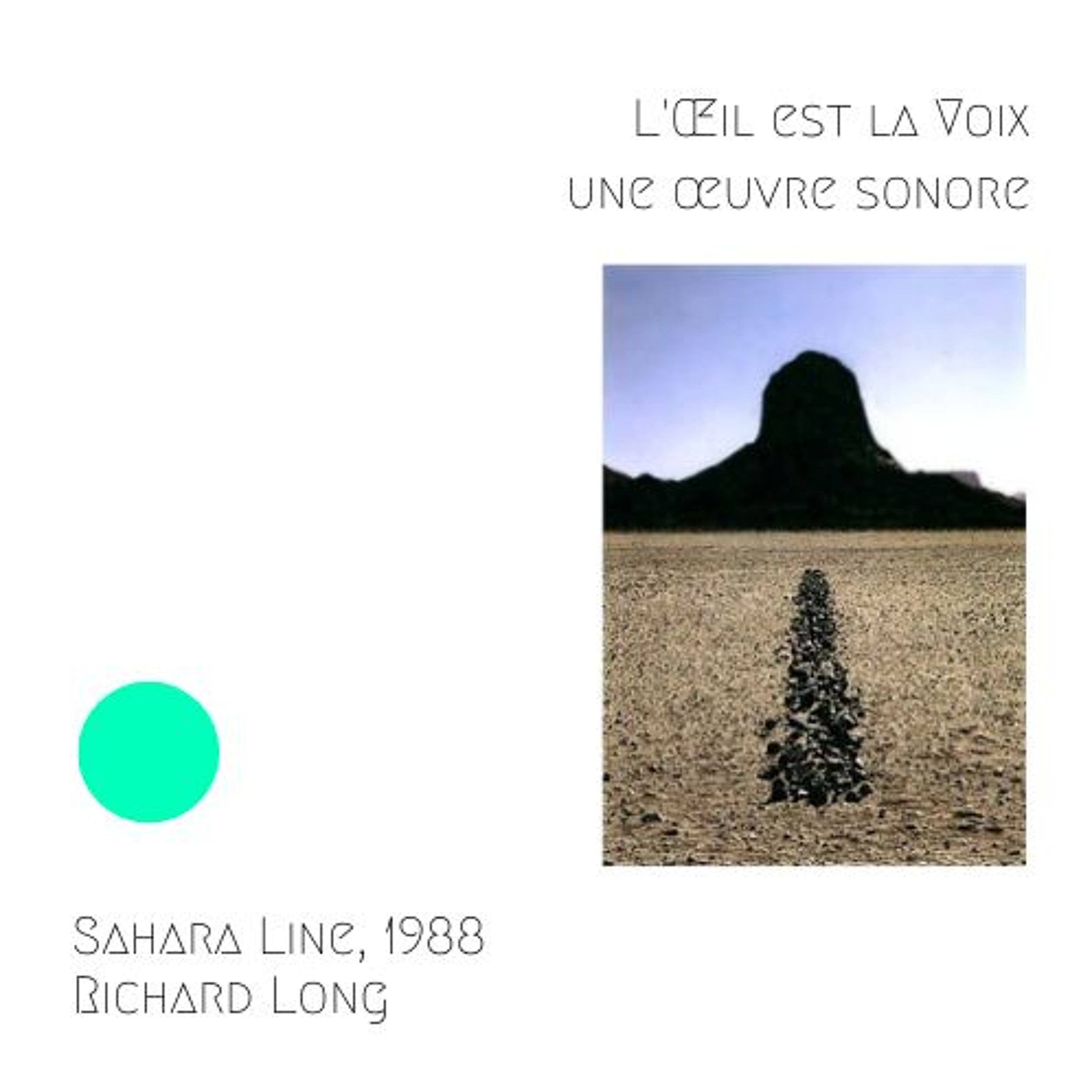 Sahara Line, 1988, Richard Long