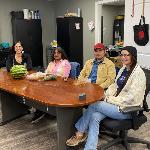 Harvest Time at the Cocopah Head Start Garden