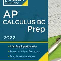 Audiobook Princeton Review AP Calculus BC Prep, 2022: 4 Practice Tests +