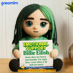 Billie Eilish Emotional Support Crochet Doll