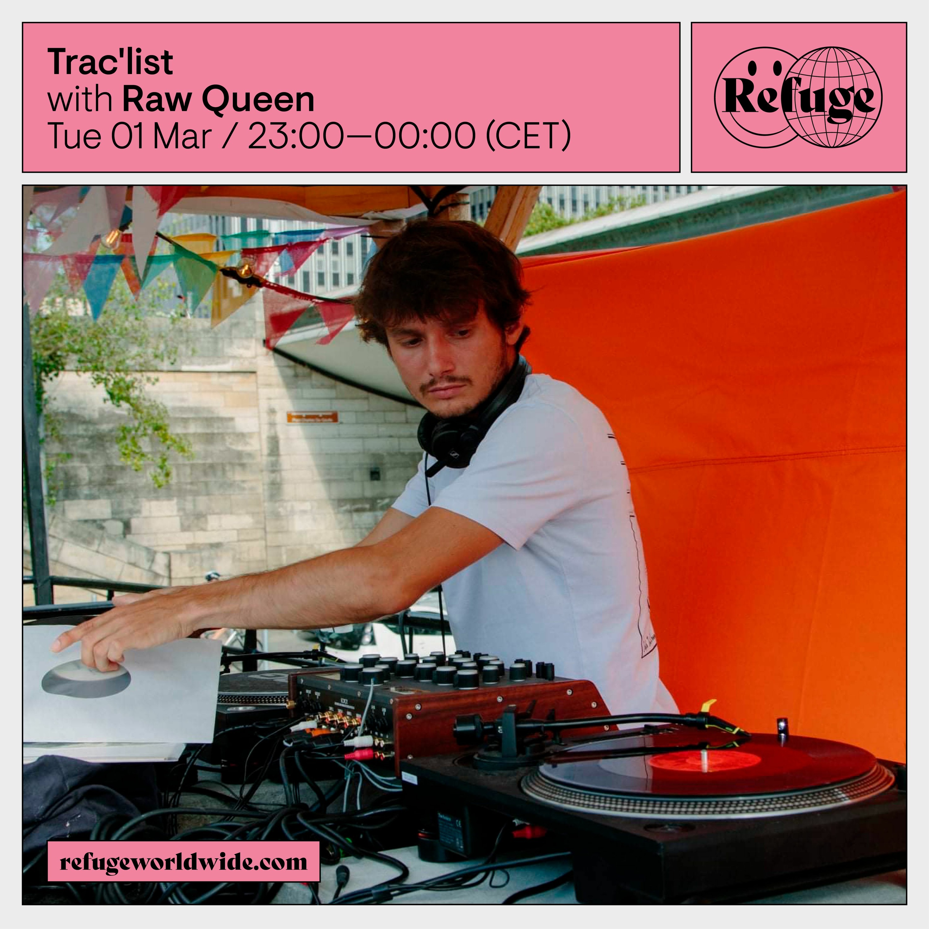 Raw Queen - Trac'list x Refuge Worldwide episode artwork