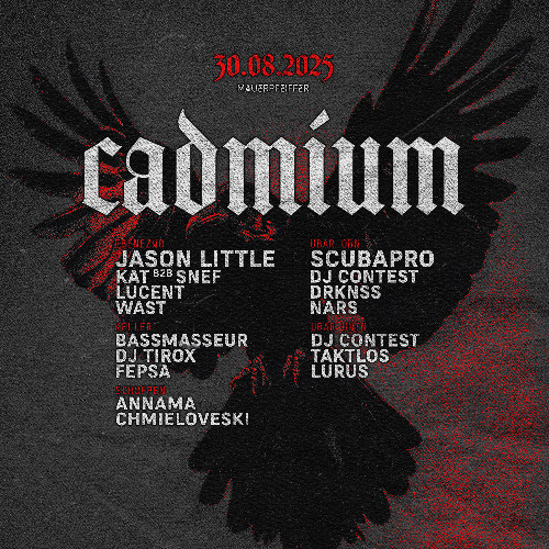 DJ TiroX live @Cadmium - Keller Closing 30.08.2025 Mauerpfeiffer