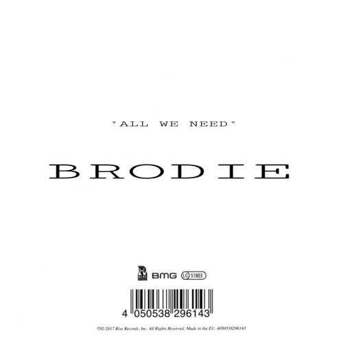 All We Need By Brodie All We Need By Brodie