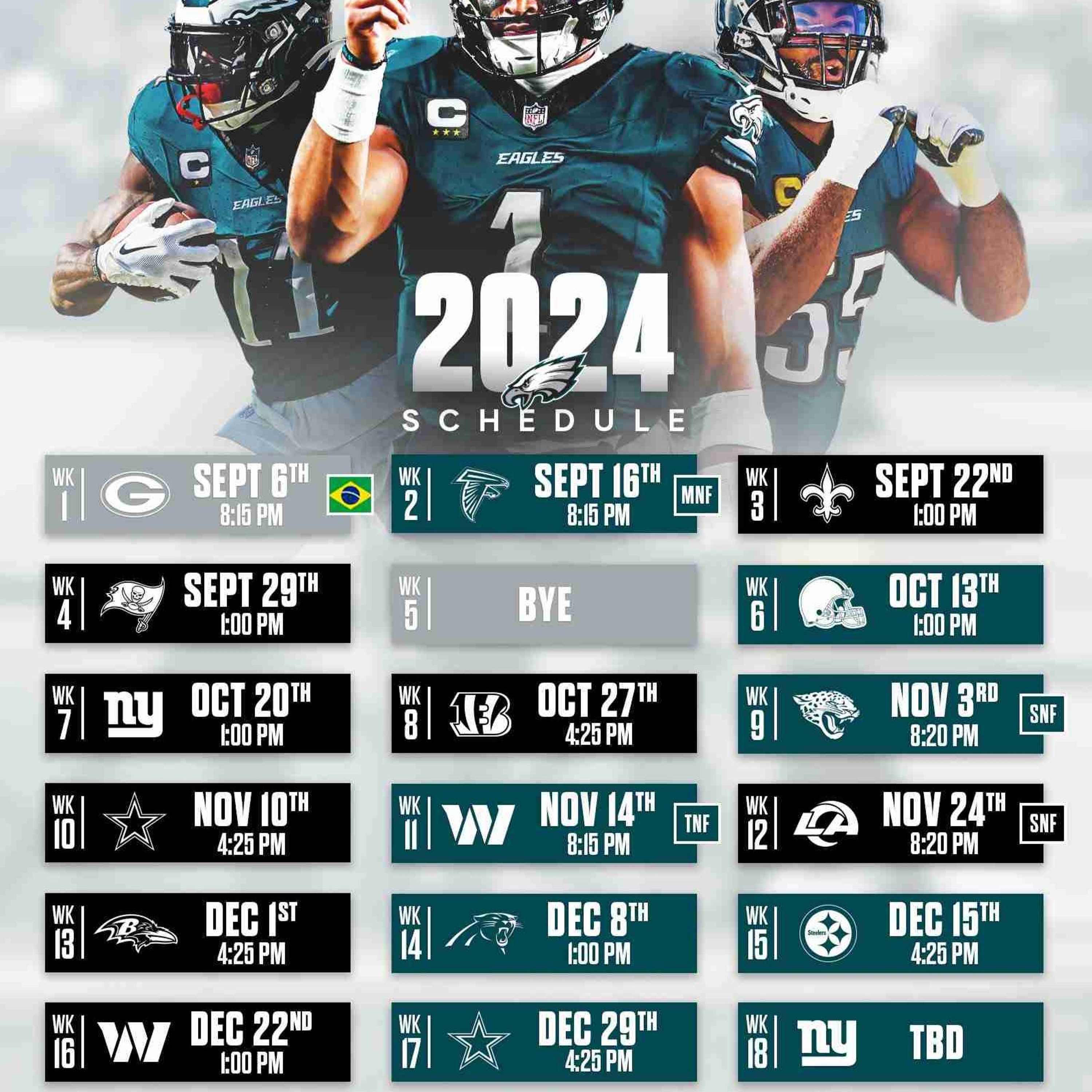 HTHB Ep. 150: "2024 Eagles Schedule Predictions" with Matt McSweeney and Ty Capone thumbnail