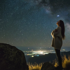 A walk under a starry sky