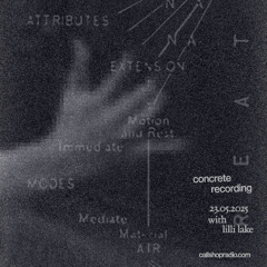 Concrete Recording w/ Niko Chodor 25.07.25
