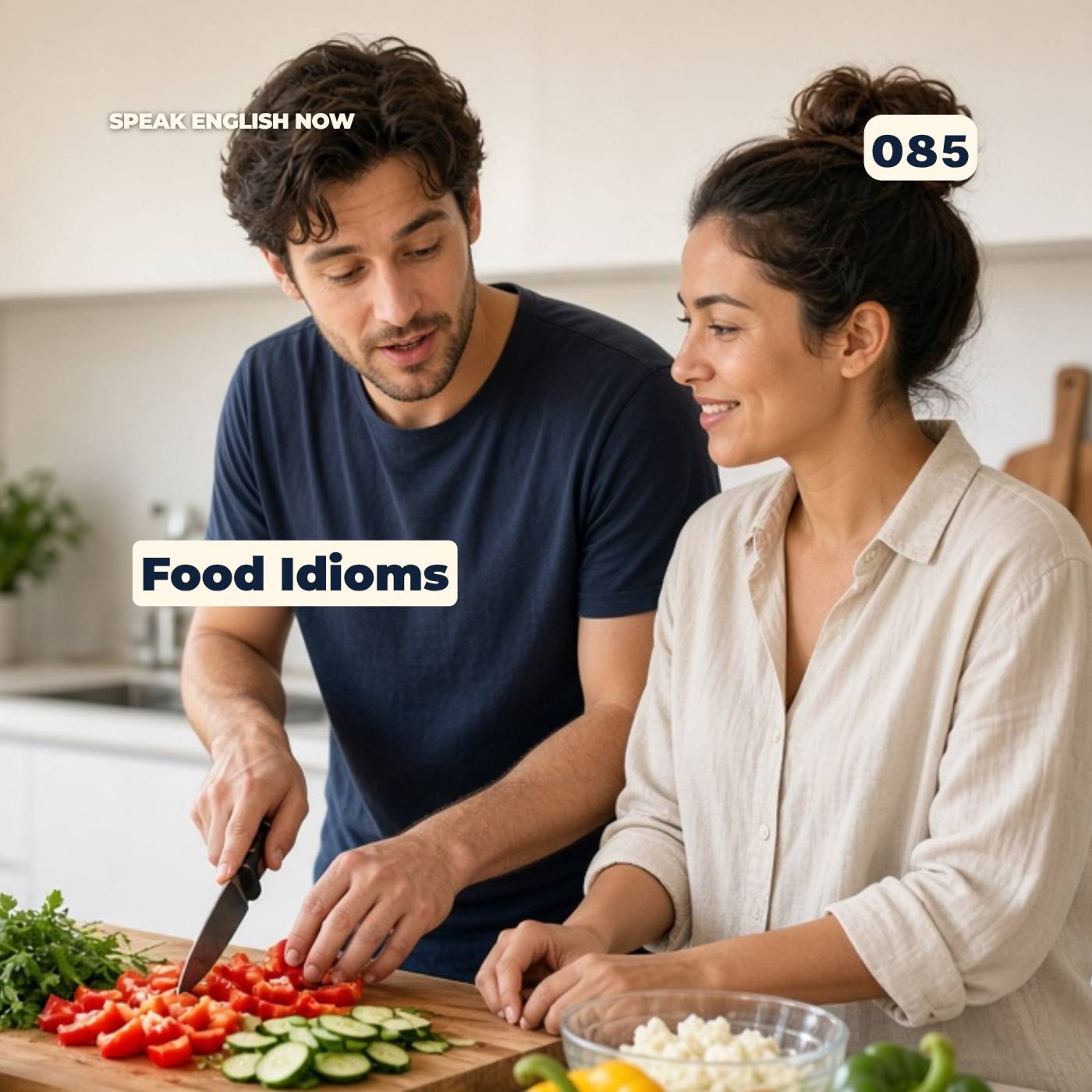 #085 Food Idioms in English to sound like an English native speaker episode artwork