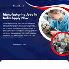 Manufacturing Jobs in India Apply Now
