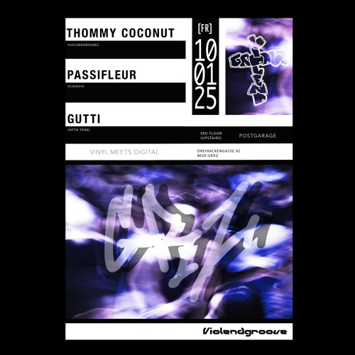 10.01.2025 @Violendgroove, Graz. Vinyl only clubset (apart from 4 originals).