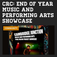 Myrddin - The Cambridge Junction - CRC Performing Arts FMP Showcase