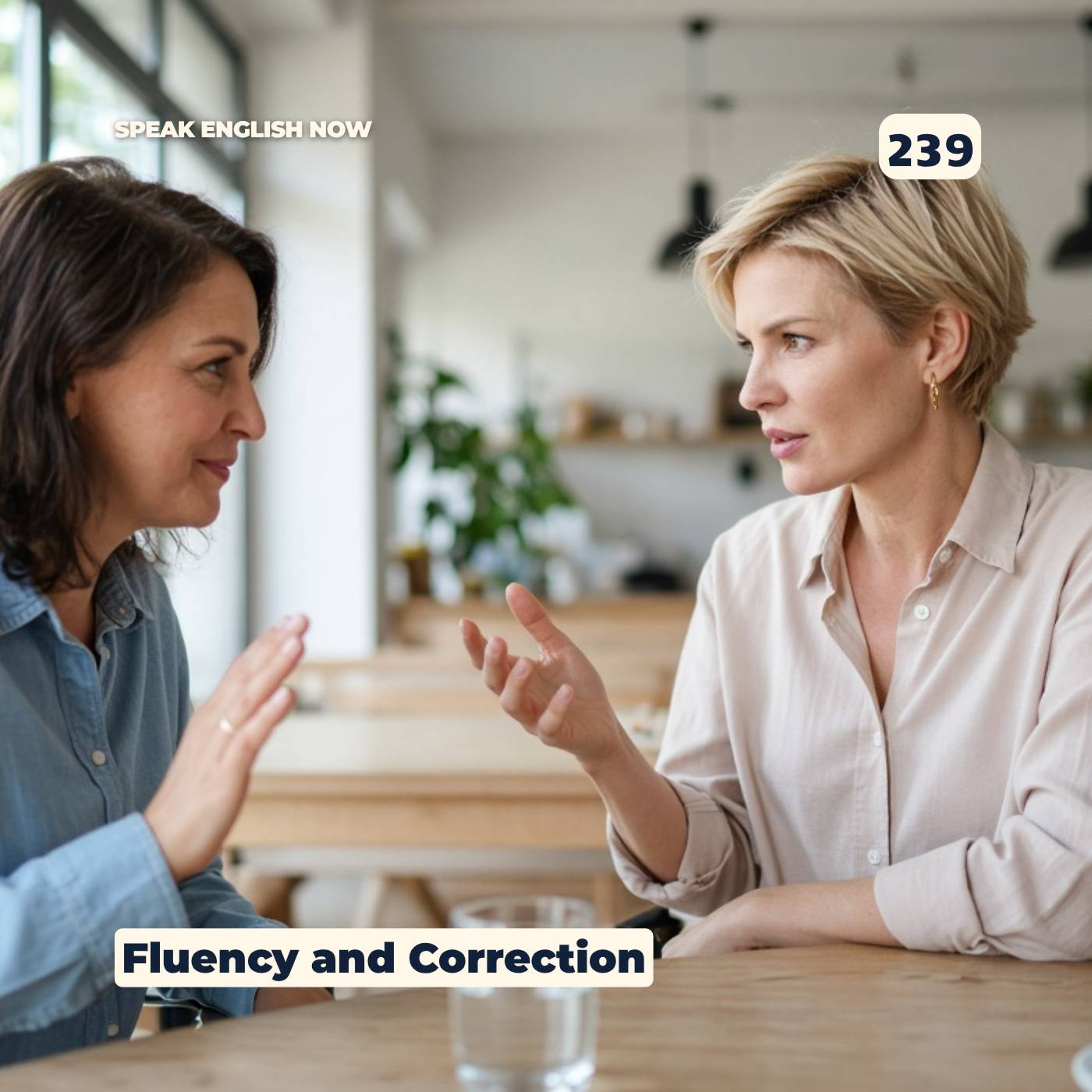 #239 Fluency and Correction when Speaking English episode artwork