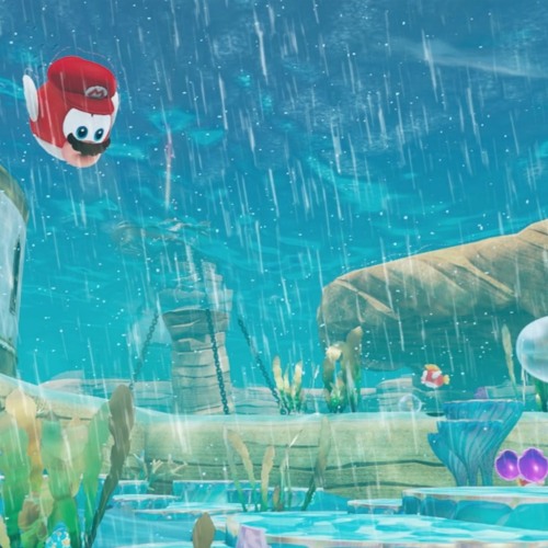MARIO • Relaxing Music With Rainstorm Sounds