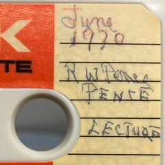 Prof. Raymond Woodbury Pence - Alumni Day Lecture 1970