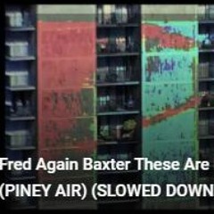 Fred Again Baxter These Are My Friends (PINEY AIR) (SLOWED DOWN) (SKETCH CASSETTE II)