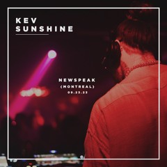 Kev Sunshine Live @ Newspeak [Cosmic Boys]