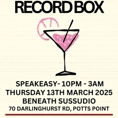 Lounge & Deep House LIVE @ Sussudio Speakeasy Basement