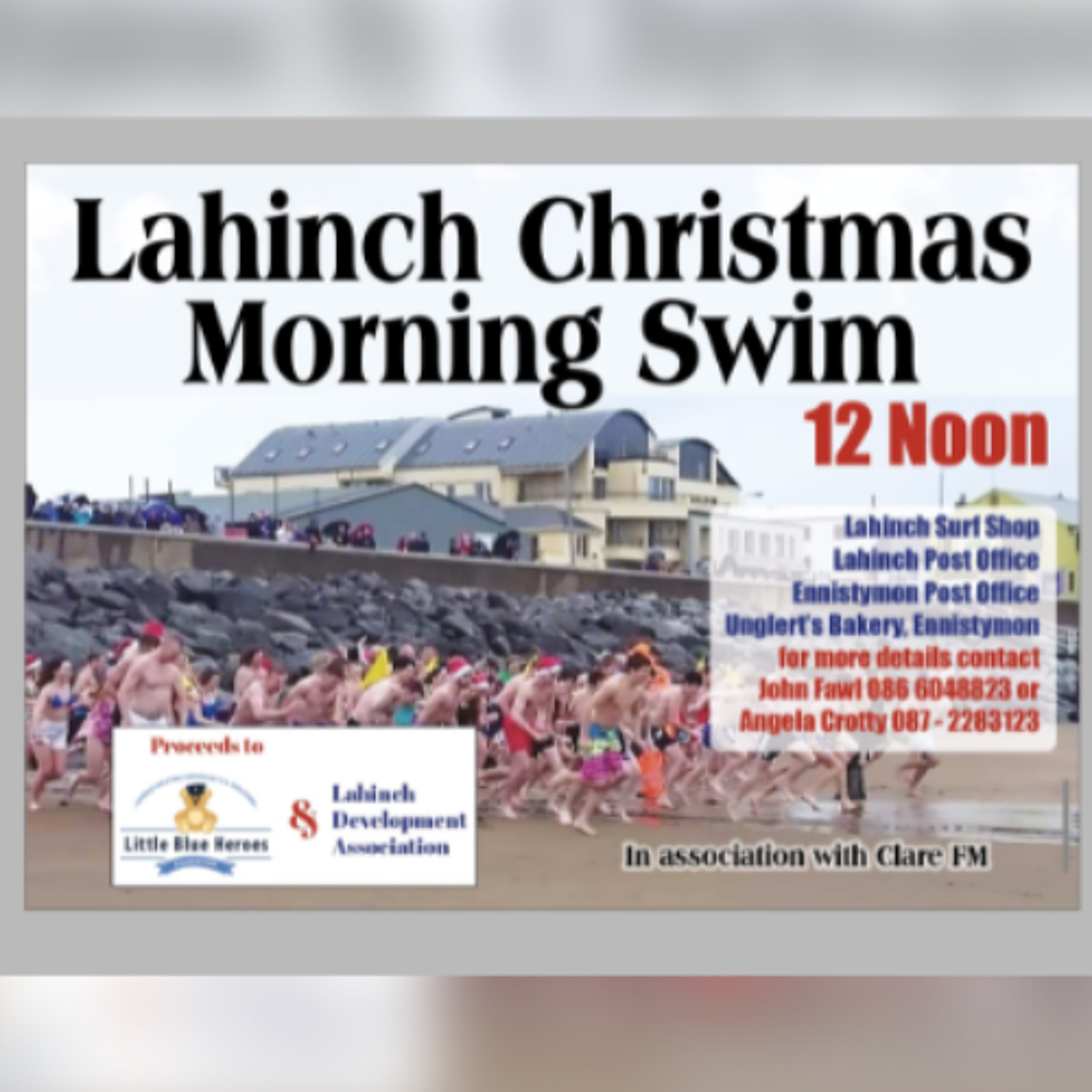 Lahinch Christmas Day Swim For Little Blue Heroes Lahinch Christmas Day Swim For Little Blue Heroes