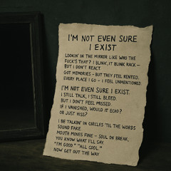 I’M NOT EVEN SURE I EXIST