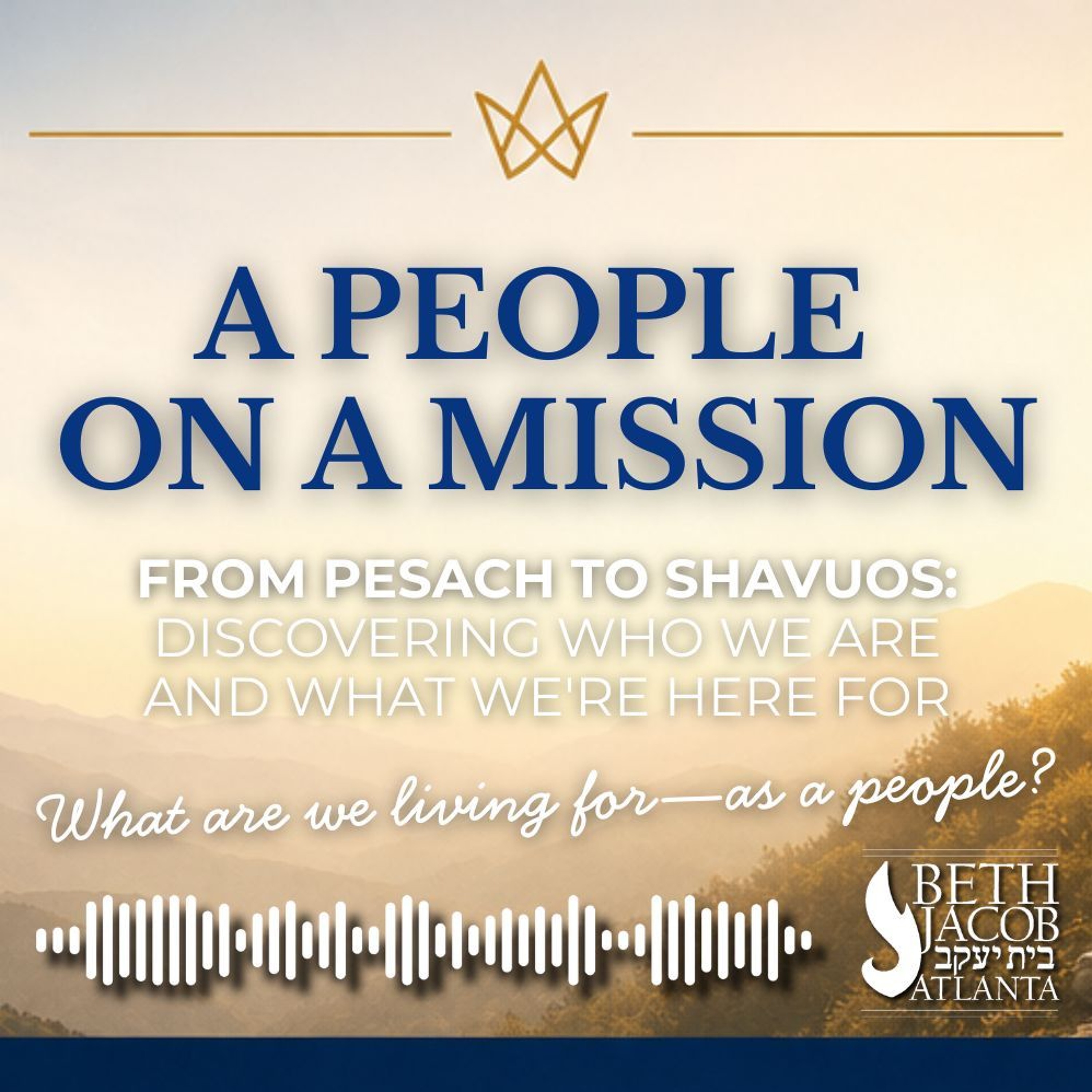 Pre-Shavuos Initiative 5786 - On A Mission to Be Holy episode artwork