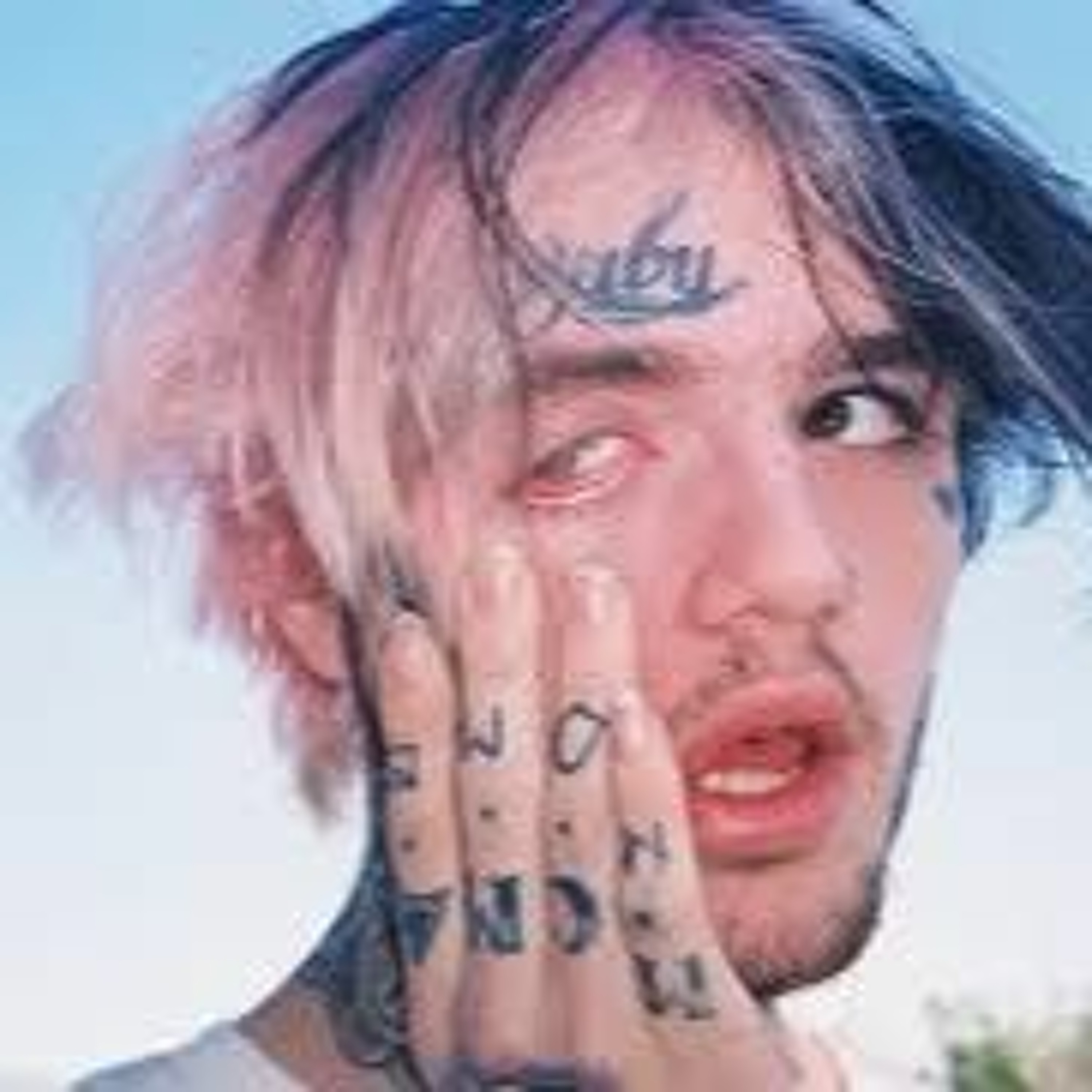 lil peep w yung bruh white tee bootleg - chrxsto episode artwork