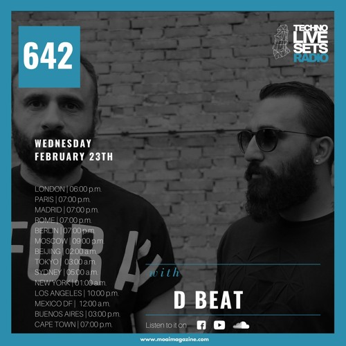 ðŸ”µðŸ”µðŸ”µ MOAI Platform Techno Live Sets Radio | Podcast 642 | D Beat | Italy