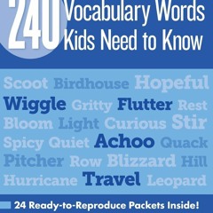 Audiobook 240 Vocabulary Words Kids Need to Know: Grade 2: 24 Ready-to-Reproduce Packets