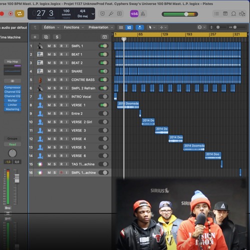 Projet 1137 UnknowProd Feat. Cyphers Sway's Universe 100 BPM Mast. L.P. Logicx