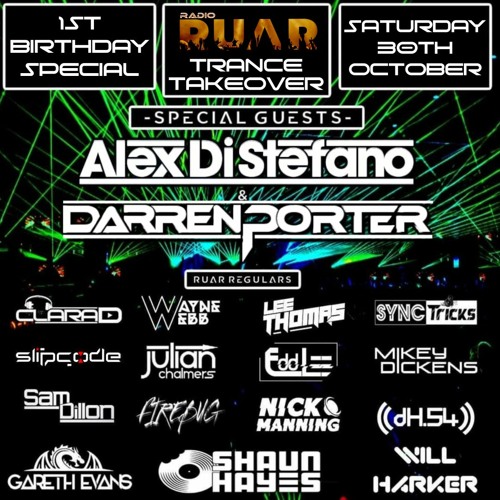 Trance Takeover 1st Birthday - Harder Bouncy Trance - slipcode - Radio RUAR