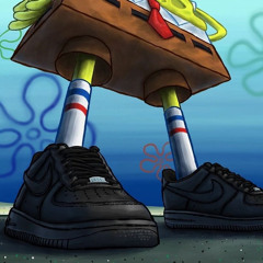 black air forces tied tight