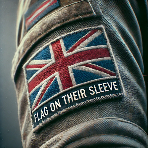 Flag on their sleeve