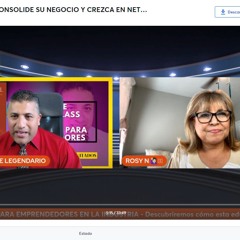 MASTER CLASS CAP 8 CONSOLIDE SU NEGOCIO Y CREZCA EN NETWORKMARKETING CON ROSY NUNEZ Y ALEXIS ADAME