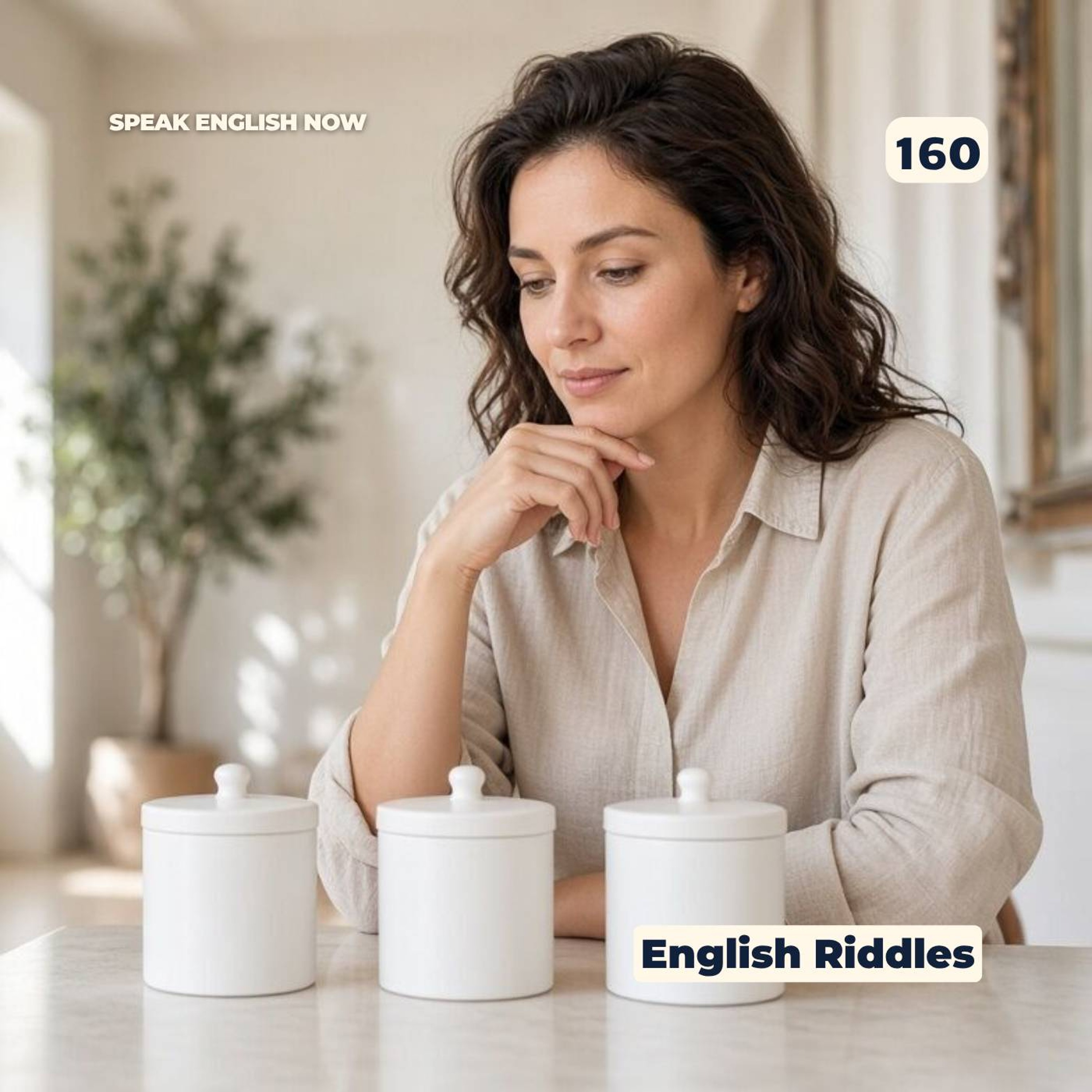 #160 Learning English with Riddles ESL episode artwork