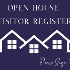 Read Open House Visitor Register: Guest Registry Sign in Book - Registration