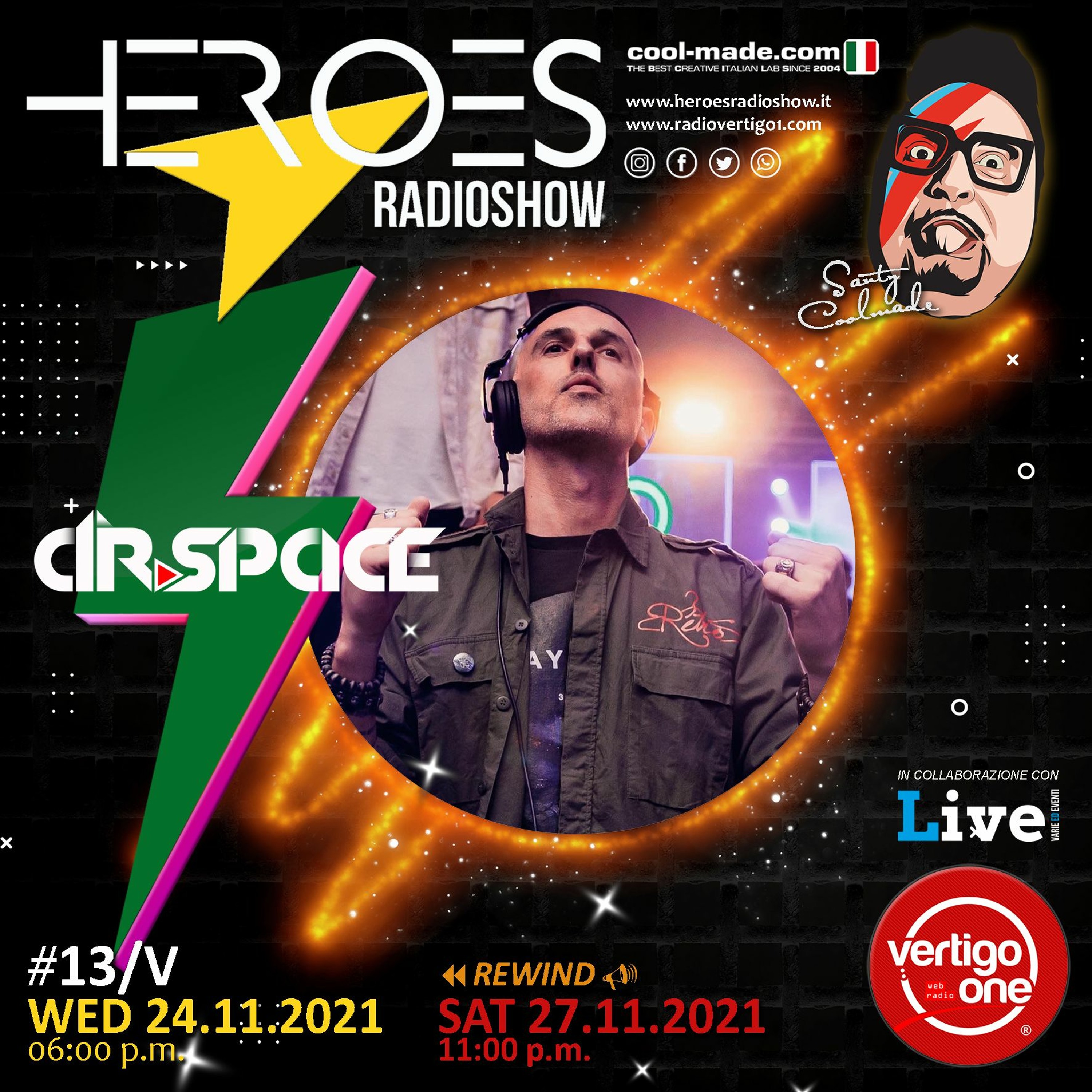 #13/2021-22> HEROES RadioShow - Special Guest Dr SPACE episode artwork